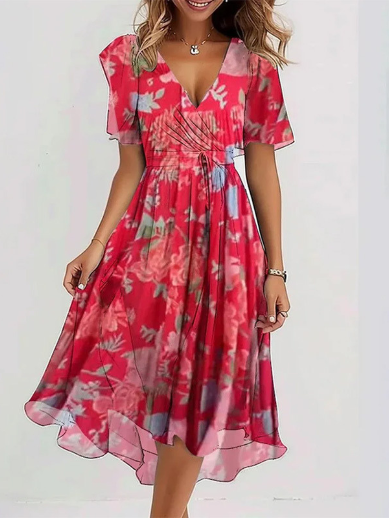 The Sable – Boho Midi Dress