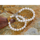Lindy Luna Beads Bracelet – Classic Pearlescent Elegance | Huna Jewelry