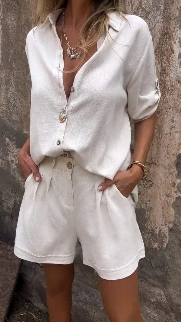 Maya | Linen Blend Two-Piece Set
