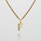 Mini Bubble Initial Necklace – 18K Gold-Plated Personalized Charm | Huna Jewelry