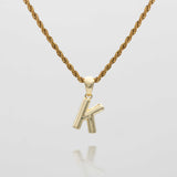Mini Bubble Initial Necklace – 18K Gold-Plated Personalized Charm | Huna Jewelry