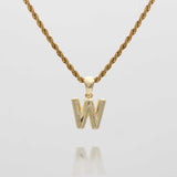 Mini Bubble Initial Necklace – 18K Gold-Plated Personalized Charm | Huna Jewelry