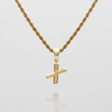 Mini Bubble Initial Necklace – 18K Gold-Plated Personalized Charm | Huna Jewelry