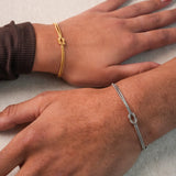 Minimalist 18K Gold-Plated Adjustable Bracelet - Waterproof & Hypoallergenic Jewelry