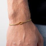 Minimalist 18K Gold-Plated Adjustable Bracelet - Waterproof & Hypoallergenic Jewelry
