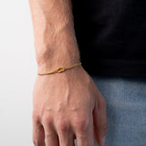 Minimalist 18K Gold-Plated Adjustable Bracelet - Waterproof & Hypoallergenic Jewelry