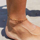 Minimalist Gold Anklet for Women - Waterproof, Hypoallergenic & Durable
