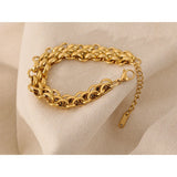 Nica Charm Link Chain Bracelet – Adjustable & Modern | Huna Jewelry