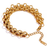 Nica Charm Link Chain Bracelet – Adjustable & Modern | Huna Jewelry