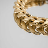 Chunky Cuban Chain Bracelet – 18K Gold-Plated Statement Bracelet | Huna Jewelry