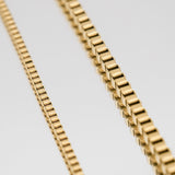 Box Chain Necklace – 18K Gold-Plated Minimalist Chain | Huna Jewelry