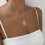 Dragon Necklace – 18K Gold-Plated Cubic Zirconia Pendant | Huna Jewelry