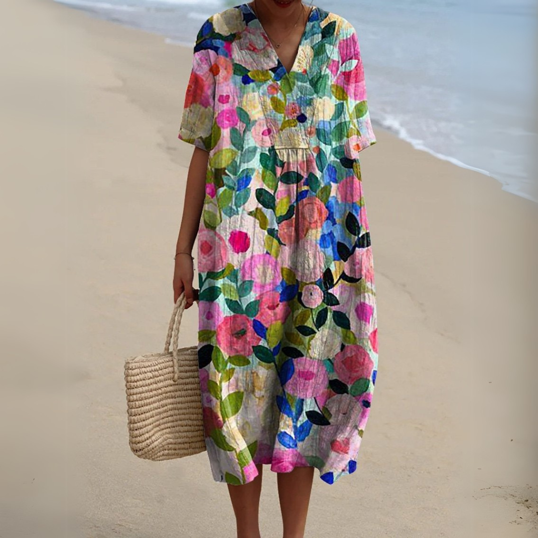 The Orla – Elegant Floral Day Dress