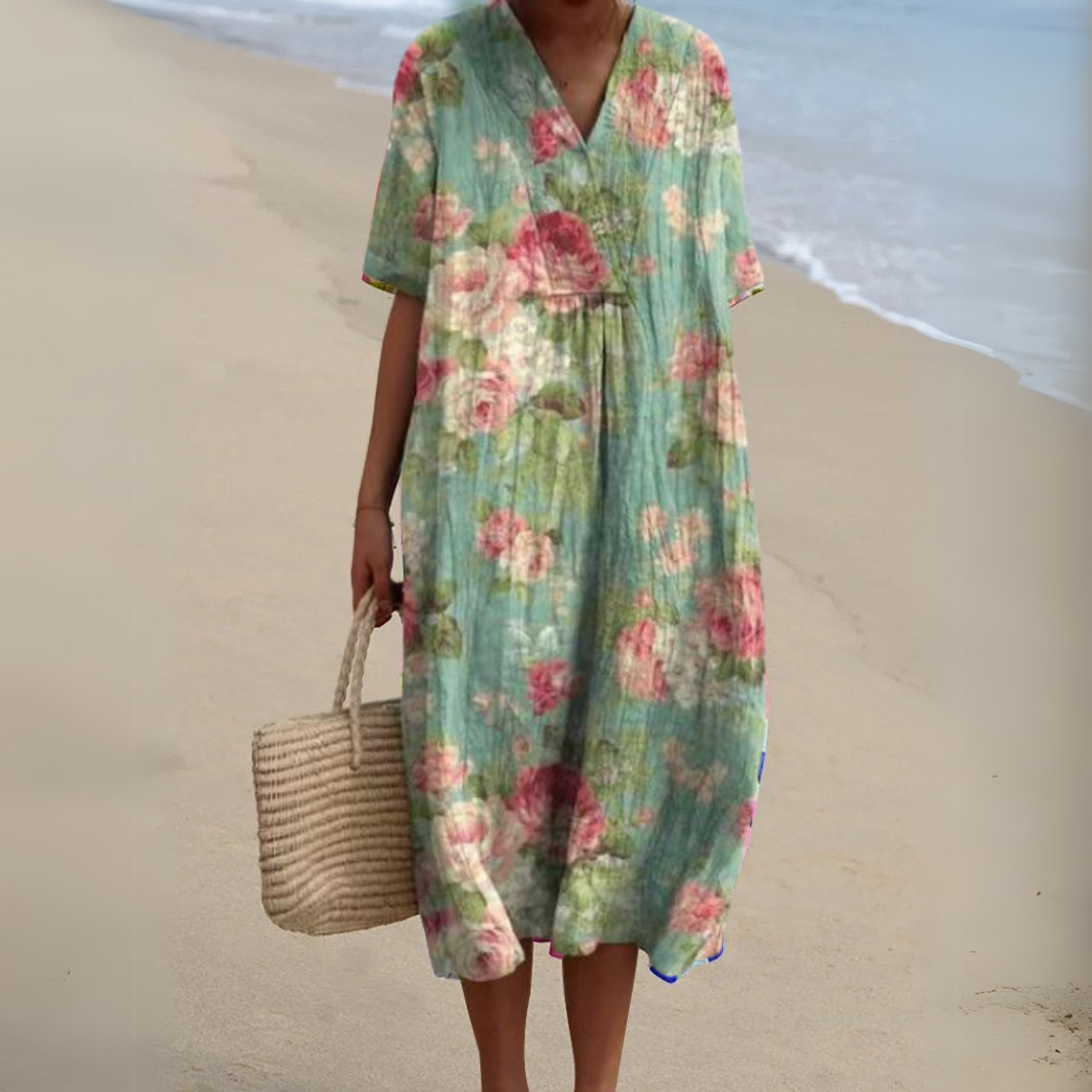The Orla – Elegant Floral Day Dress
