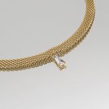 Kaya Thick Necklace – 18K Gold-Plated Cubic Zirconia Chain | Huna Jewelry