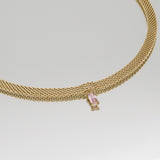 Kaya Thick Necklace – 18K Gold-Plated Cubic Zirconia Chain | Huna Jewelry