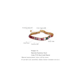 Ruth Prism Glow Bracelet – Rainbow Radiance in Baguette Cut | Huna Jewelry