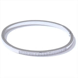 Ruthie Polished Bangle – Chic Bracelet with Cubic Zirconia | Huna Jewelry
