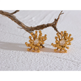 Catarina Flower Stud Earrings – Unique & Stylish Floral Design | Huna Jewelry