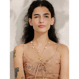 Finley Starfish & Pearl Layered Necklace – Beach-Inspired Chic | Huna Jewelry