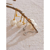 Christa Pearl Drop Earrings – Elegant & Hypoallergenic Jewelry | Huna Jewelry