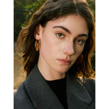 Jessica Crescent Earrings – Stylish, Modern & Tarnish-Free Jewelry | Huna Jewelry