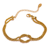 Zaylee Knotted Chain Bracelet – Unique & Dainty Statement Jewelry | Huna Jewelry