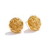 Bronte Starfish Stud Earrings – Round, Waterproof & Coastal Chic | Huna Jewelry