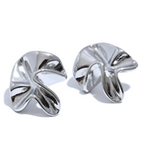 Harriett Bloom Irregular Flower Stud Earrings – Artistic & Elegant Floral Jewelry | Huna Jewelry