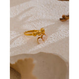 Elizabeth Pearl Ring – Natural Freshwater Adjustable Timeless Jewelry | Huna Jewelry