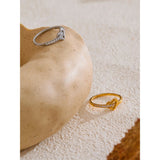 Edie Heart Ring – Dainty & Elegant Minimalist Jewelry | Huna Jewelry