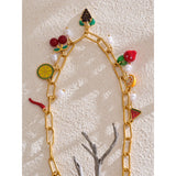 Adeline Fruit Charm Pendant Necklace – Playful Waterproof Jewelry | Huna Jewelry