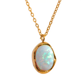 Livia Opal Pendant Necklace – Dainty & Elegant Jewelry | Huna Jewelry