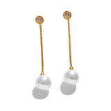 Christa Pearl Drop Earrings – Elegant & Hypoallergenic Jewelry | Huna Jewelry