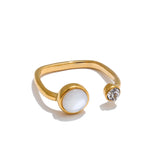 Elowyn Shell Ring – Unique & Delicate Elegant Jewelry | Huna Jewelry