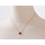 Zinnia Red Dragon Heart Pendant Necklace – Bold & Unique Jewelry | Huna Jewelry