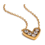 Hara Heart Pendant Necklace – Dainty Romantic Waterproof Jewelry | Huna Jewelry