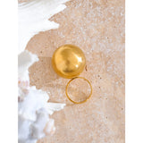 Eliana Statement Ball Ring – 26mm Adjustable & Waterproof Jewelry | Huna Jewelry