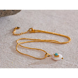 Victoria Pearl Charm Pendant Necklace – Sleek Waterproof Jewelry | Huna Jewelry