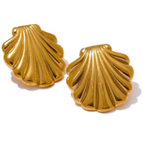 Amadi Oyster Shell Earrings – Classic & Elegant Jewelry | Huna Jewelry