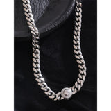 Cammie Cuban Chain Necklace for Men – 55cm Stainless Steel Waterproof Jewelry | Huna Jewelry