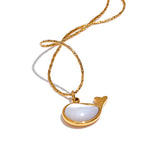 Breka Whale Pendant Necklace – Cute & Water Resistant Jewelry | Huna Jewelry