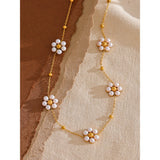 Hosanna Pearl Flowers Necklace – Elegant & Timeless Jewelry | Huna Jewelry