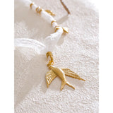 Hilda Swallow Pendant  Lace Necklace – Nature Inspired Dainty Jewelry | Huna Jewelry