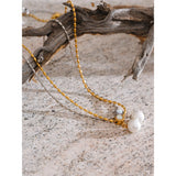 Mila Pearl Pendant Necklace – Beaded Versatile Chic Jewelry | Huna Jewelry
