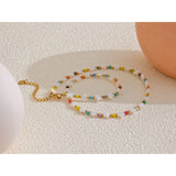 Zaira Star Necklace – Natural Shell & Colorful Beaded Crystal Design | Huna Jewelry