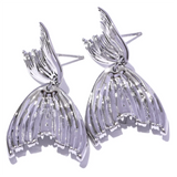 Catalina Mermaid Tail Earrings – Unique & Elegant Rust-Proof Jewelry | Huna Jewelry