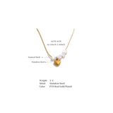 Zoe Shell Heart Pendant – Chic & Trendy Necklace for Women | Huna Jewelry