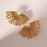 Seraphina Ilaria Earrings – Gold-Plated Statement Jewelry | Huna Jewelry