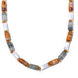 Ruby Natural Stone Beaded Necklace – Waterproof & Elegant Jewelry | Huna Jewelry